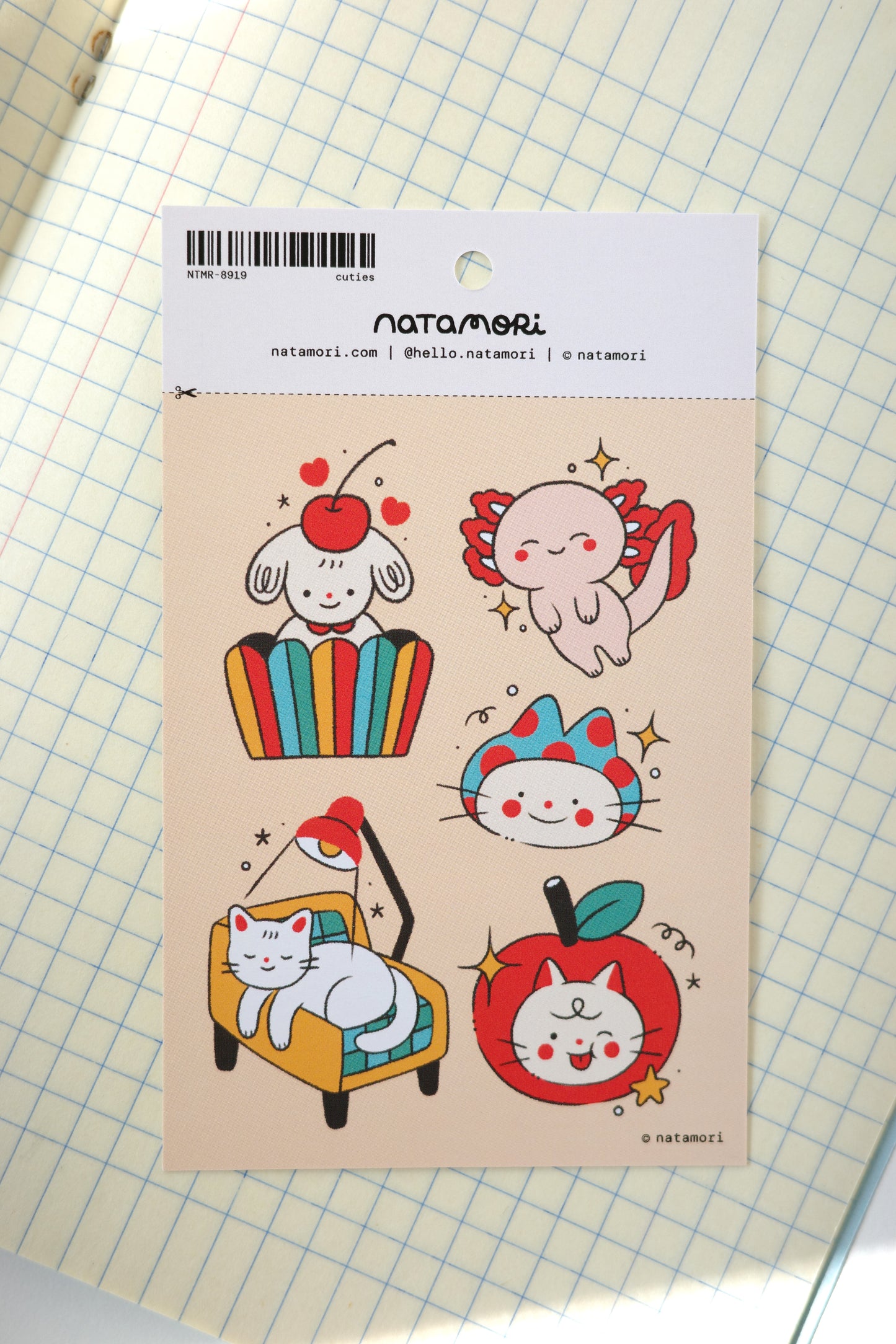 cuties • sticker sheet