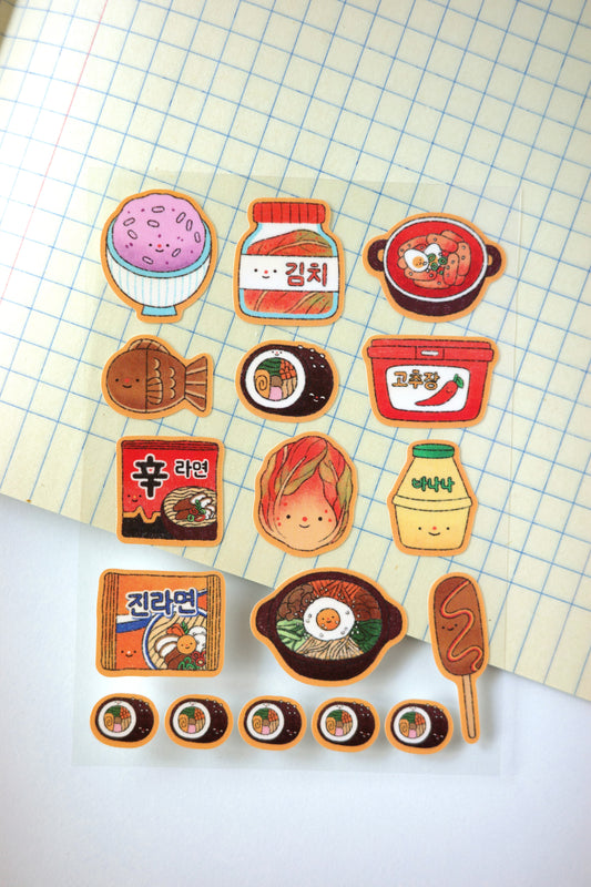 yummy korea • sticker sheet