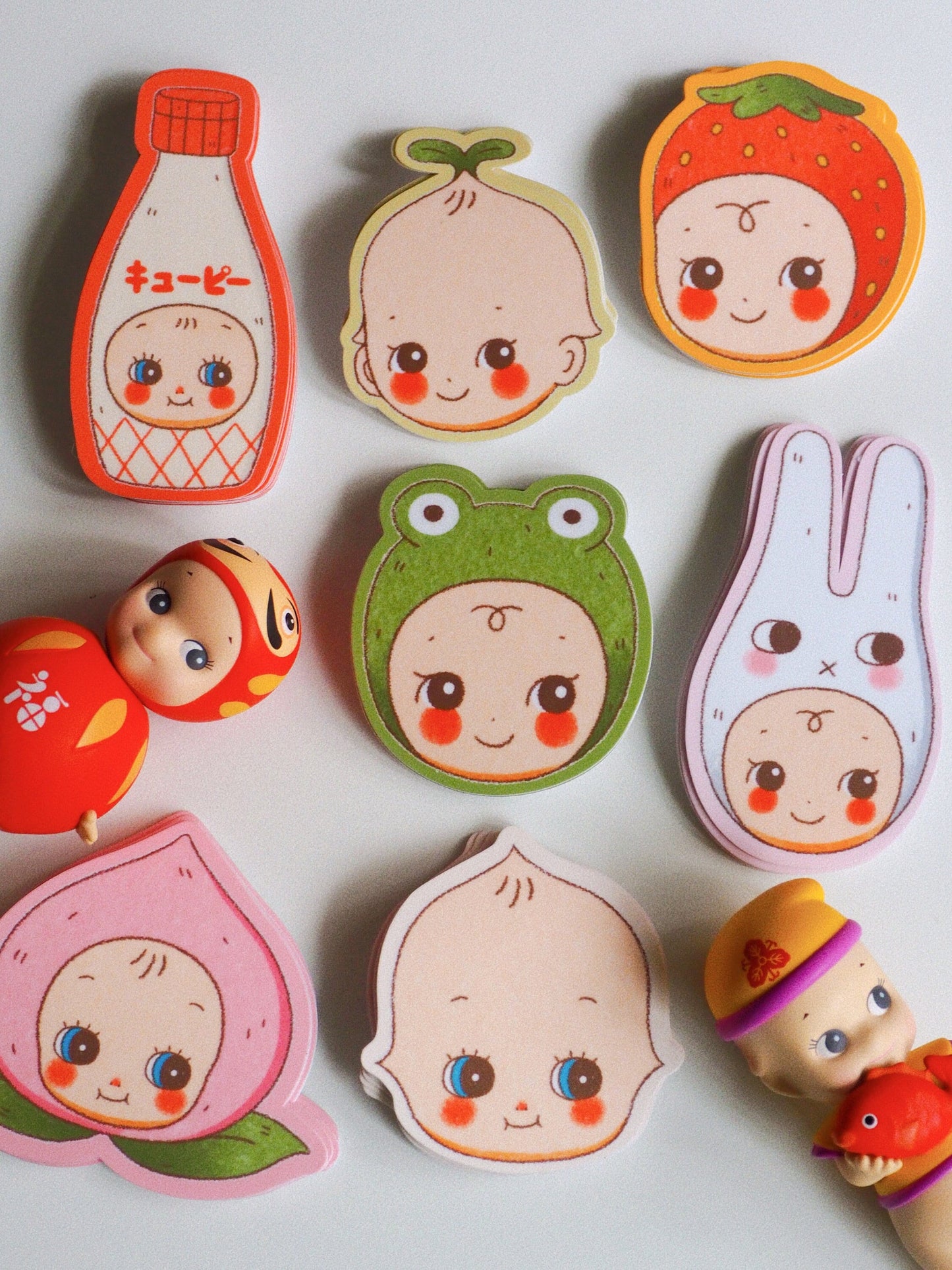 kewpie and sonny angel stickers • die cut sticker