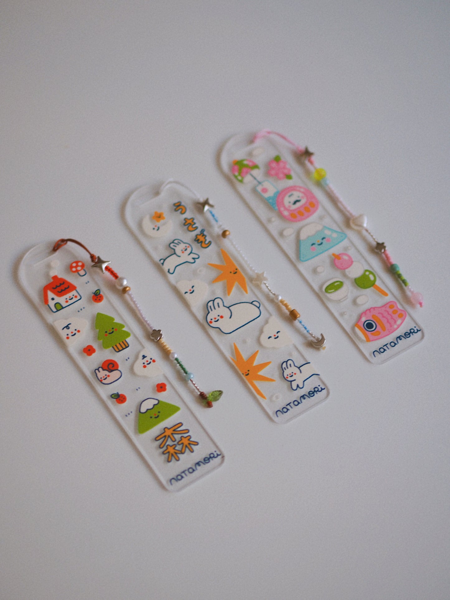 into the hills • acrylic bookmark