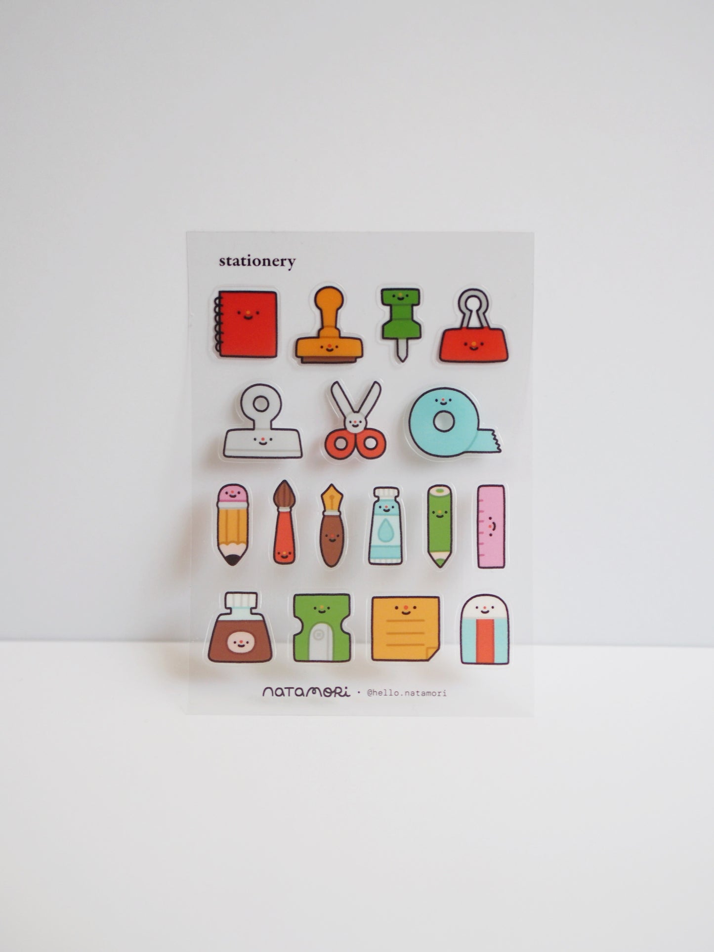 stationery • clear sticker sheet