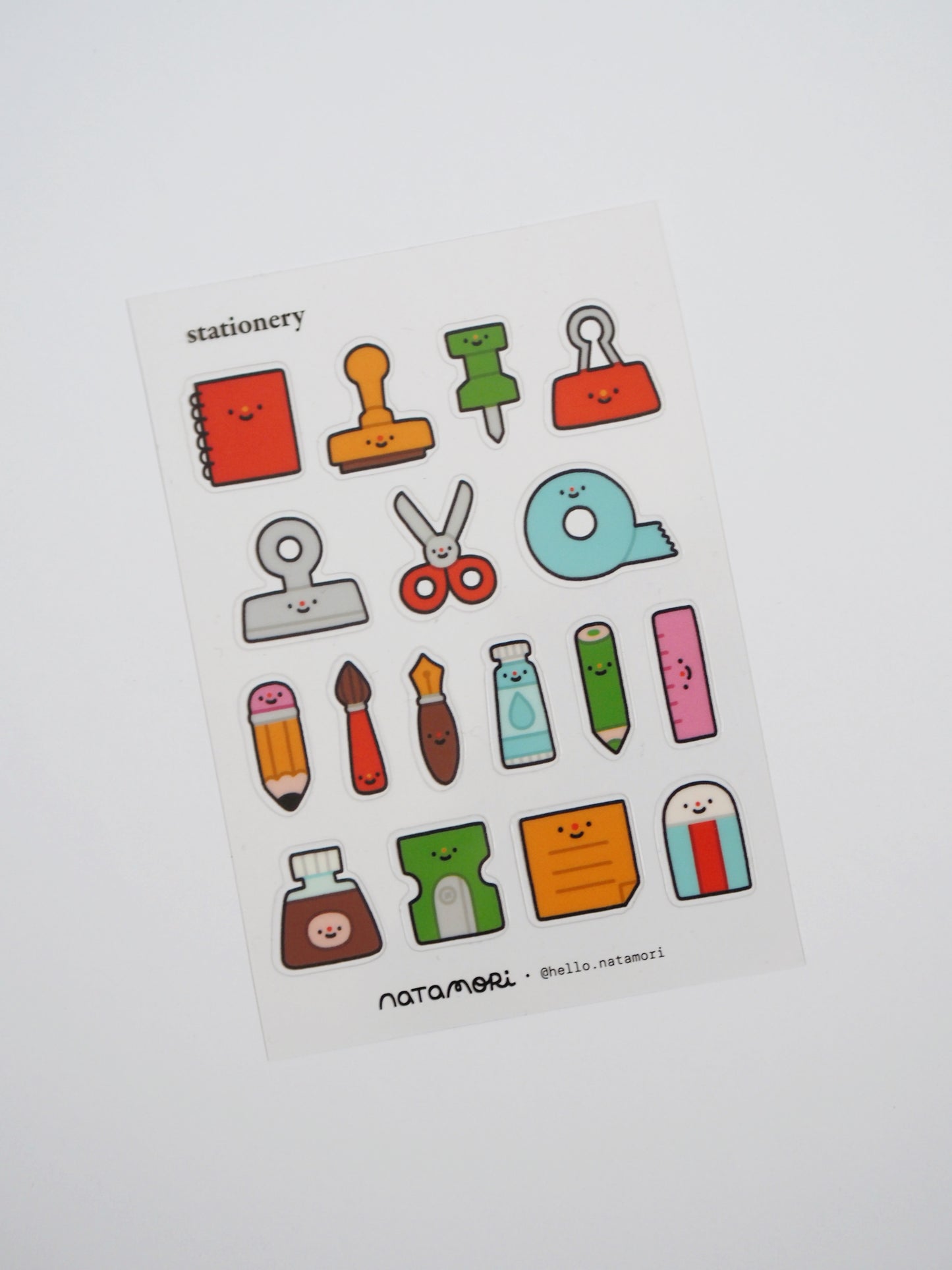 stationery • clear sticker sheet