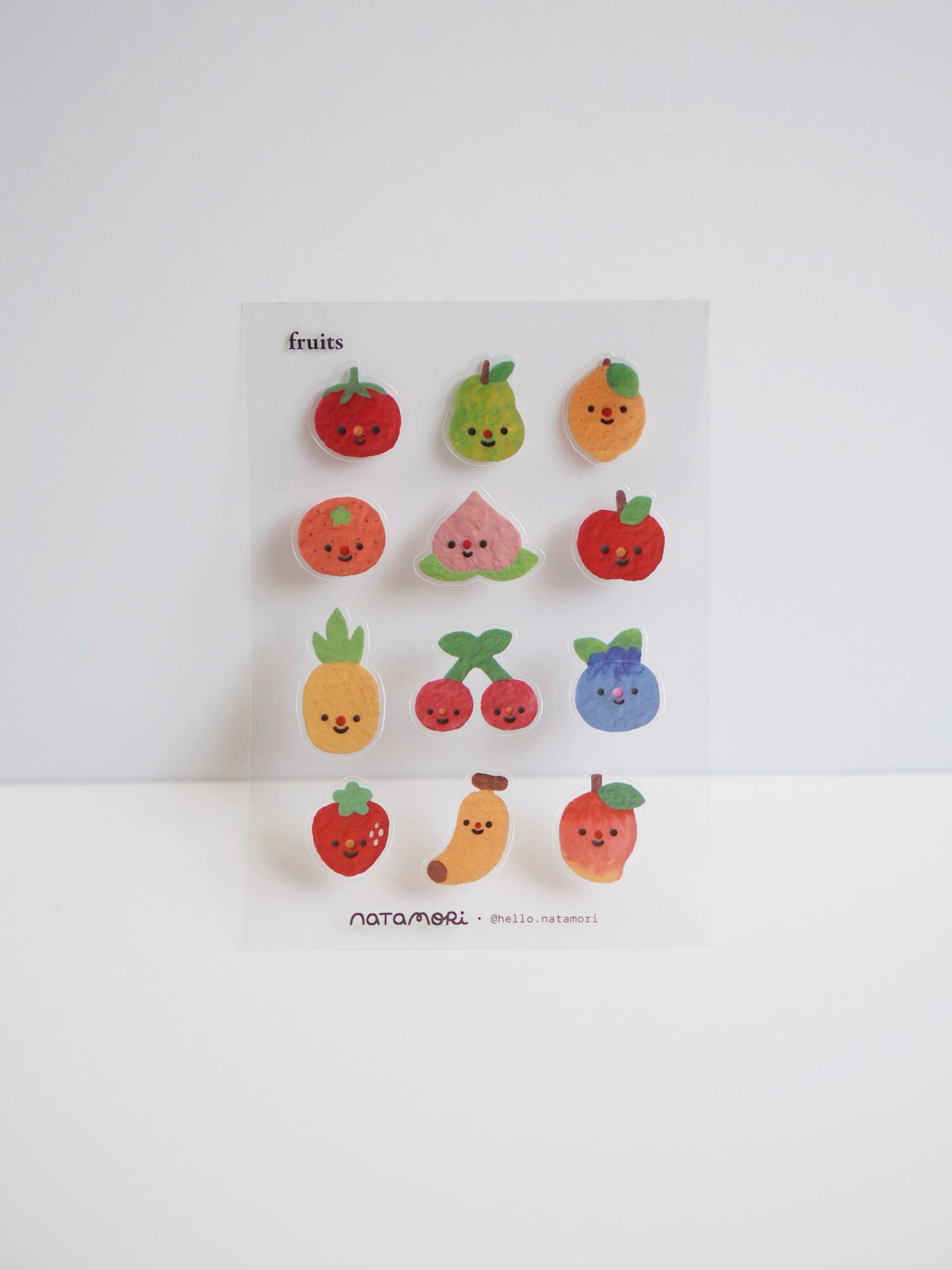 fruits • clear sticker sheet