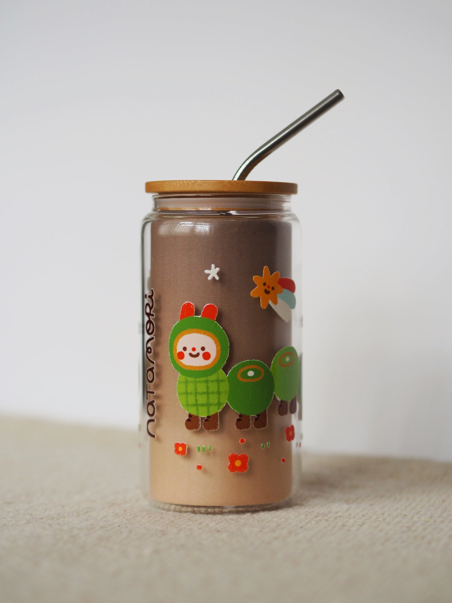 caterpillar • glass tumbler