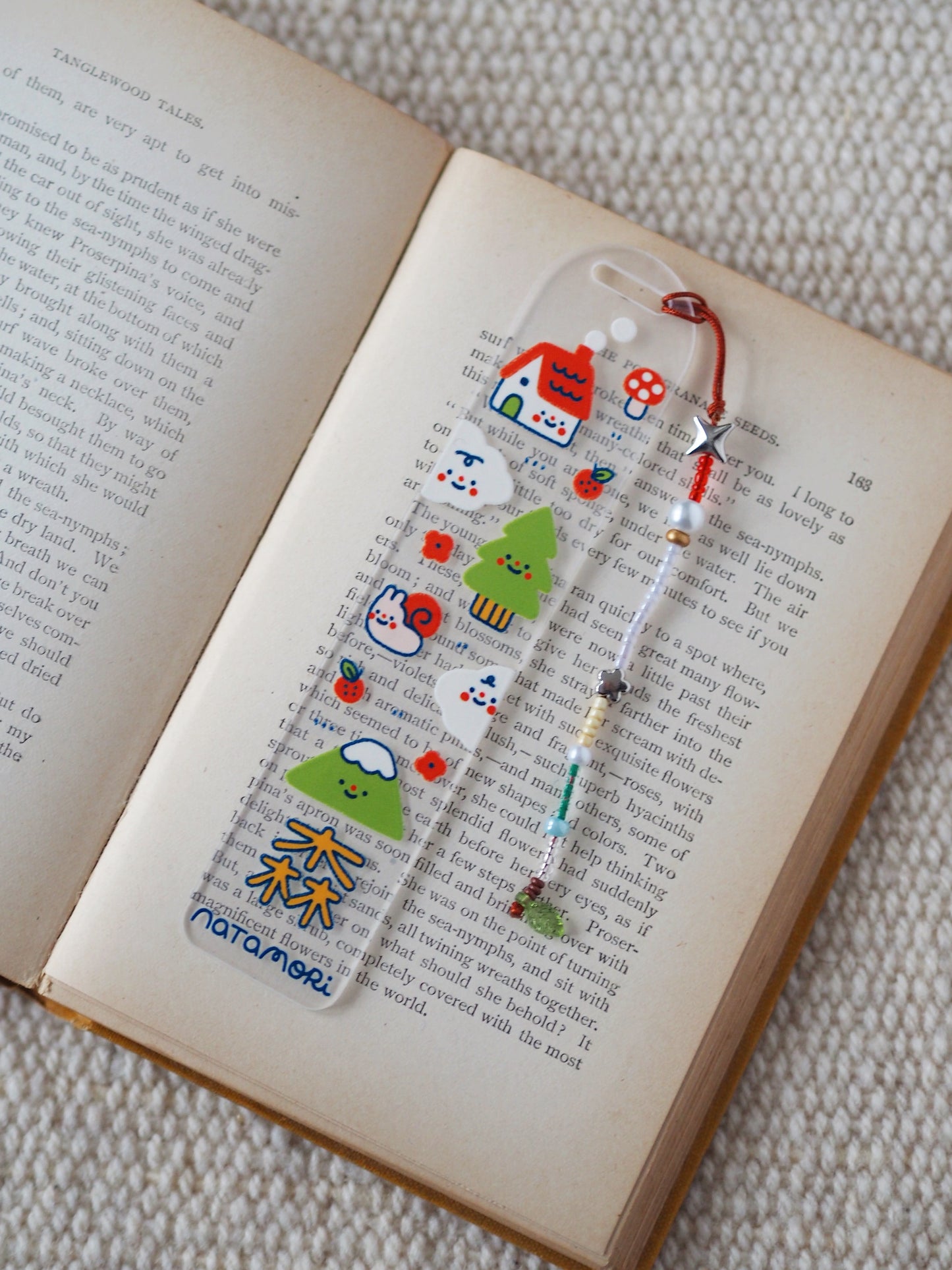 into the hills • acrylic bookmark