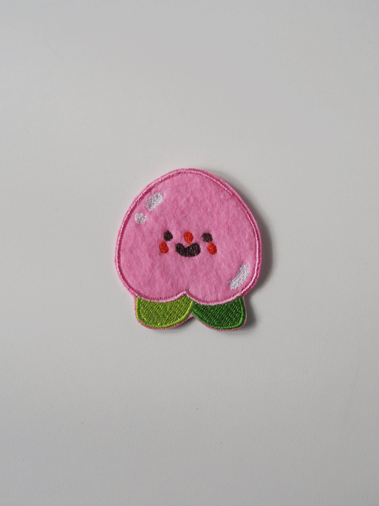peach • iron on patch