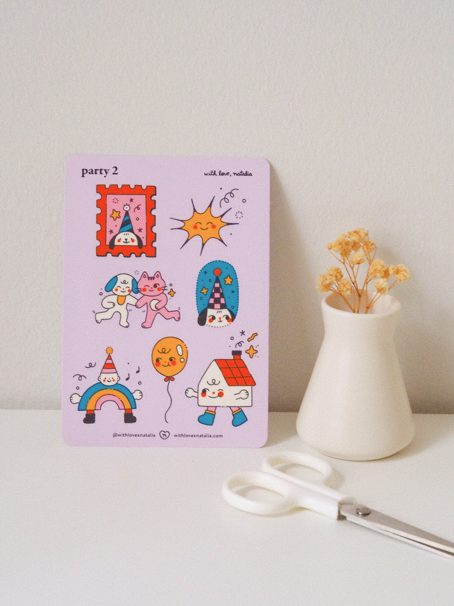 party 2 • sticker sheet