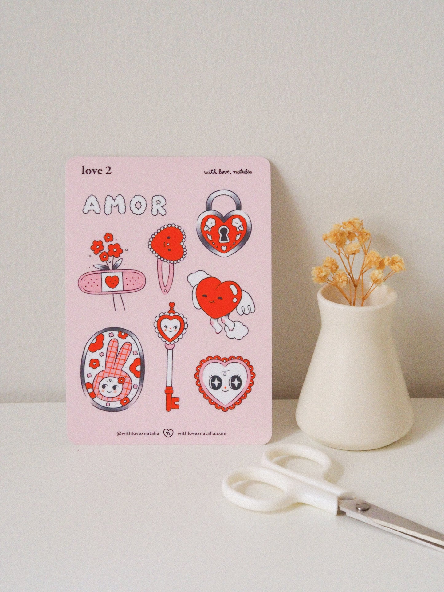 love 2 • sticker sheet