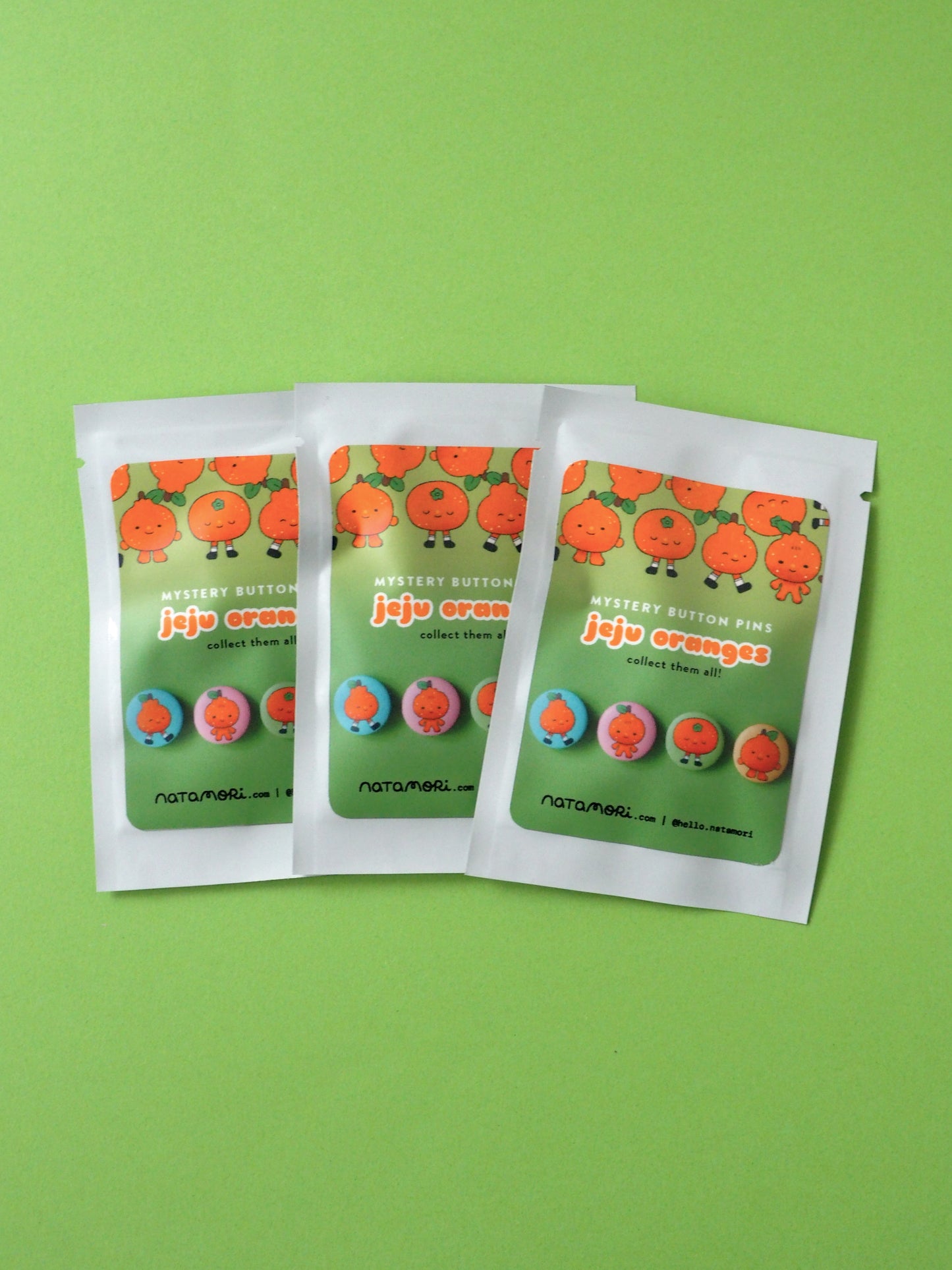 jeju oranges • mystery button pin