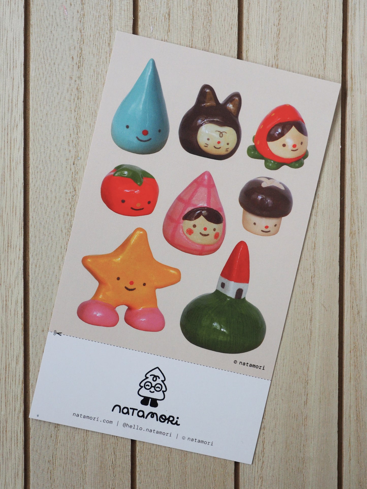 clay • sticker sheet