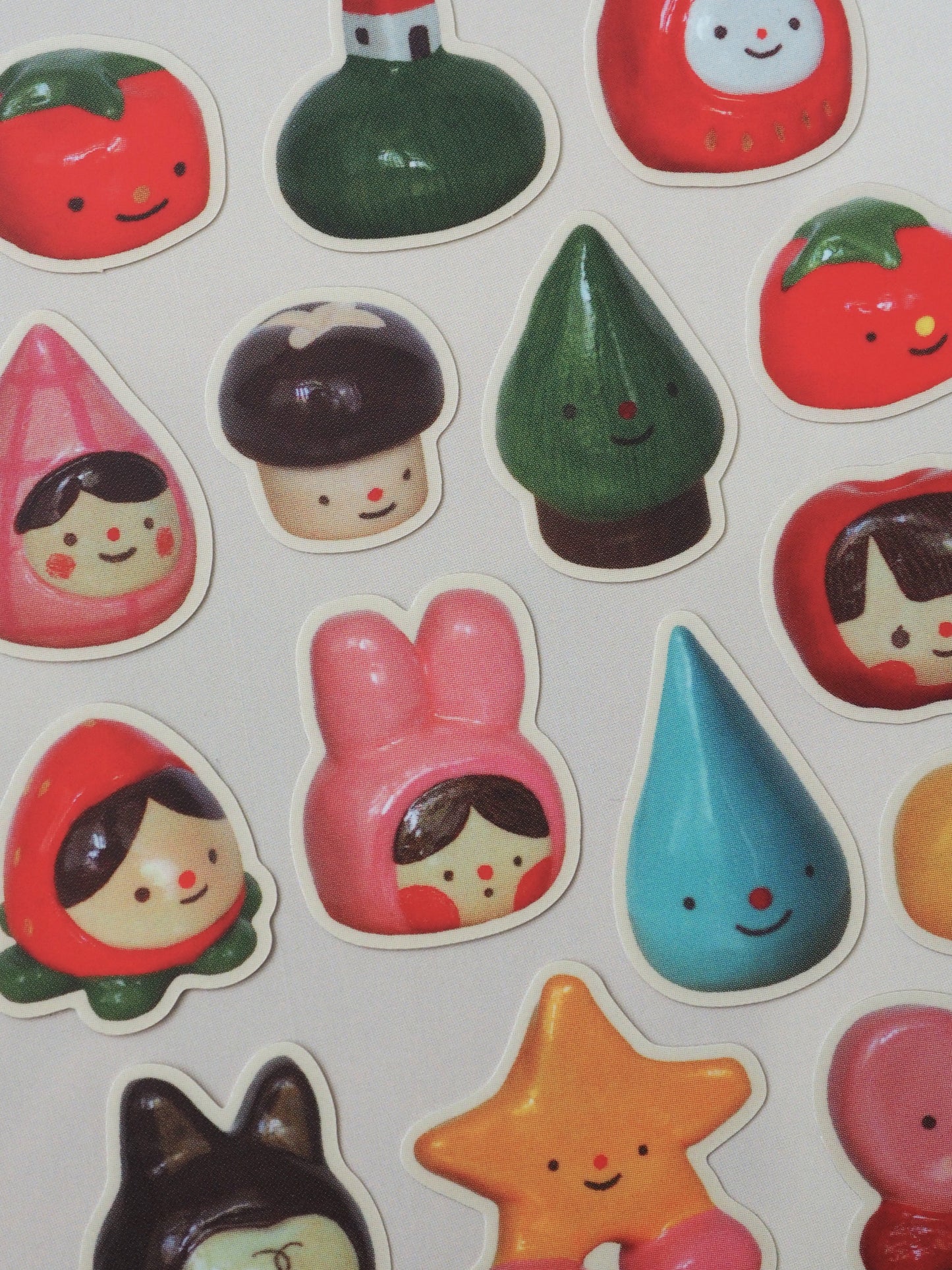 clay • sticker sheet