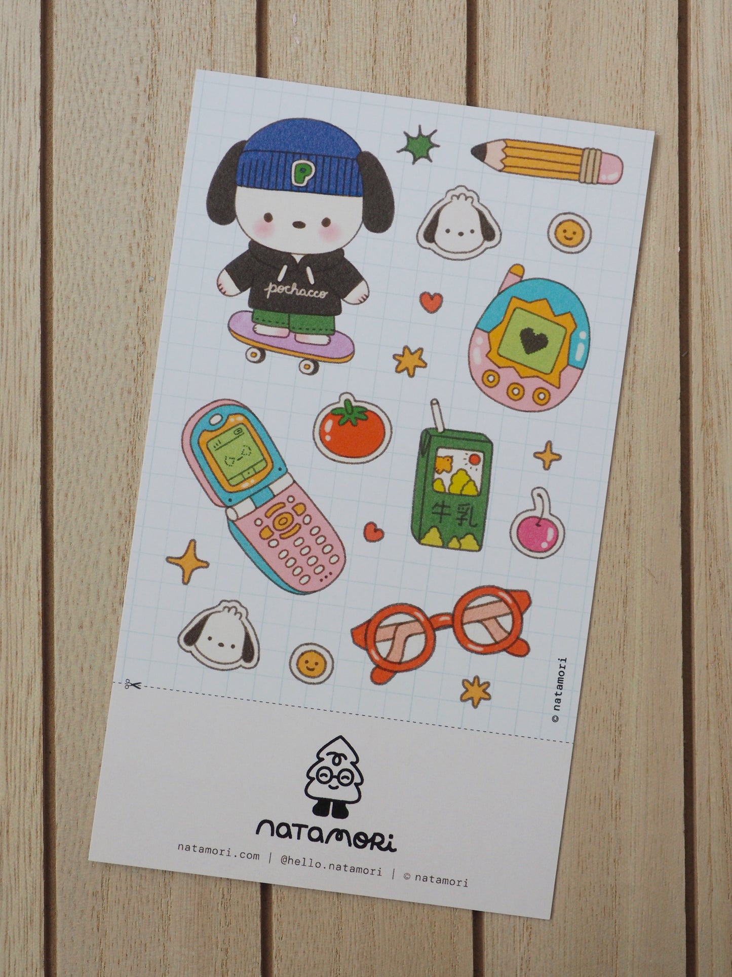 pochacco • clear sticker sheet