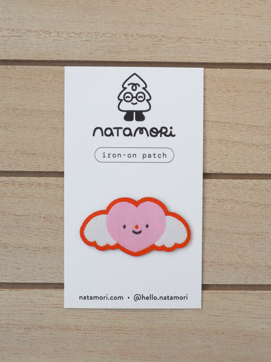 heart • iron-on patch