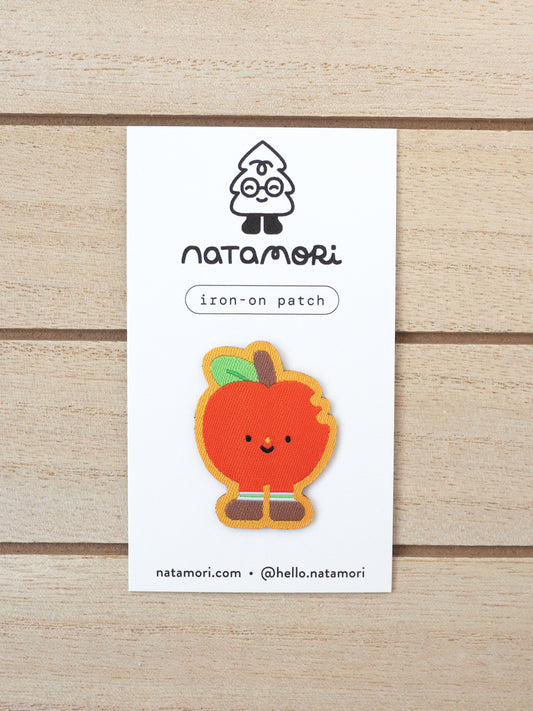 apple • iron-on patch