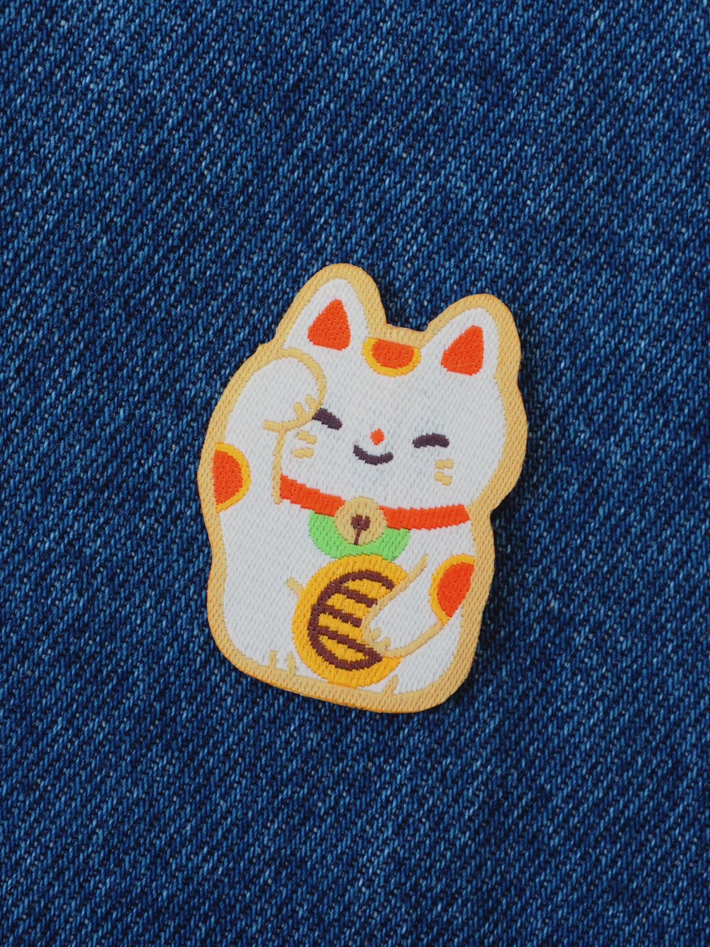 lucky cat • iron-on patch
