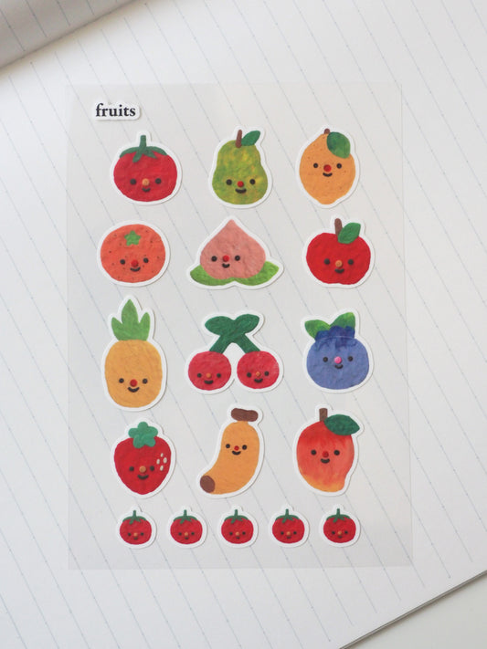 fruits • sticker sheet
