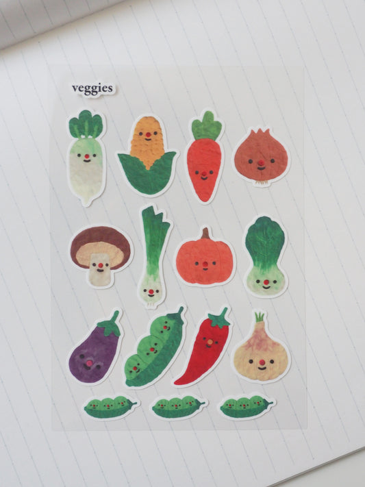 veggies • sticker sheet
