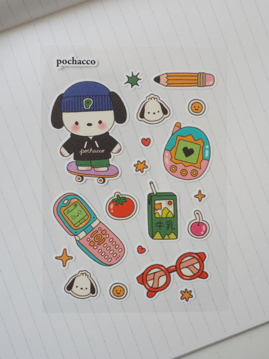 pochacco • clear sticker sheet