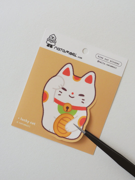 Lucky Cat • Single Kiss Cut Vinyl Sticker