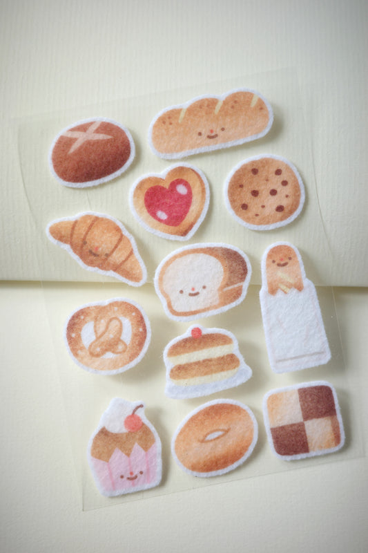 freshly baked • felt sticker sheet