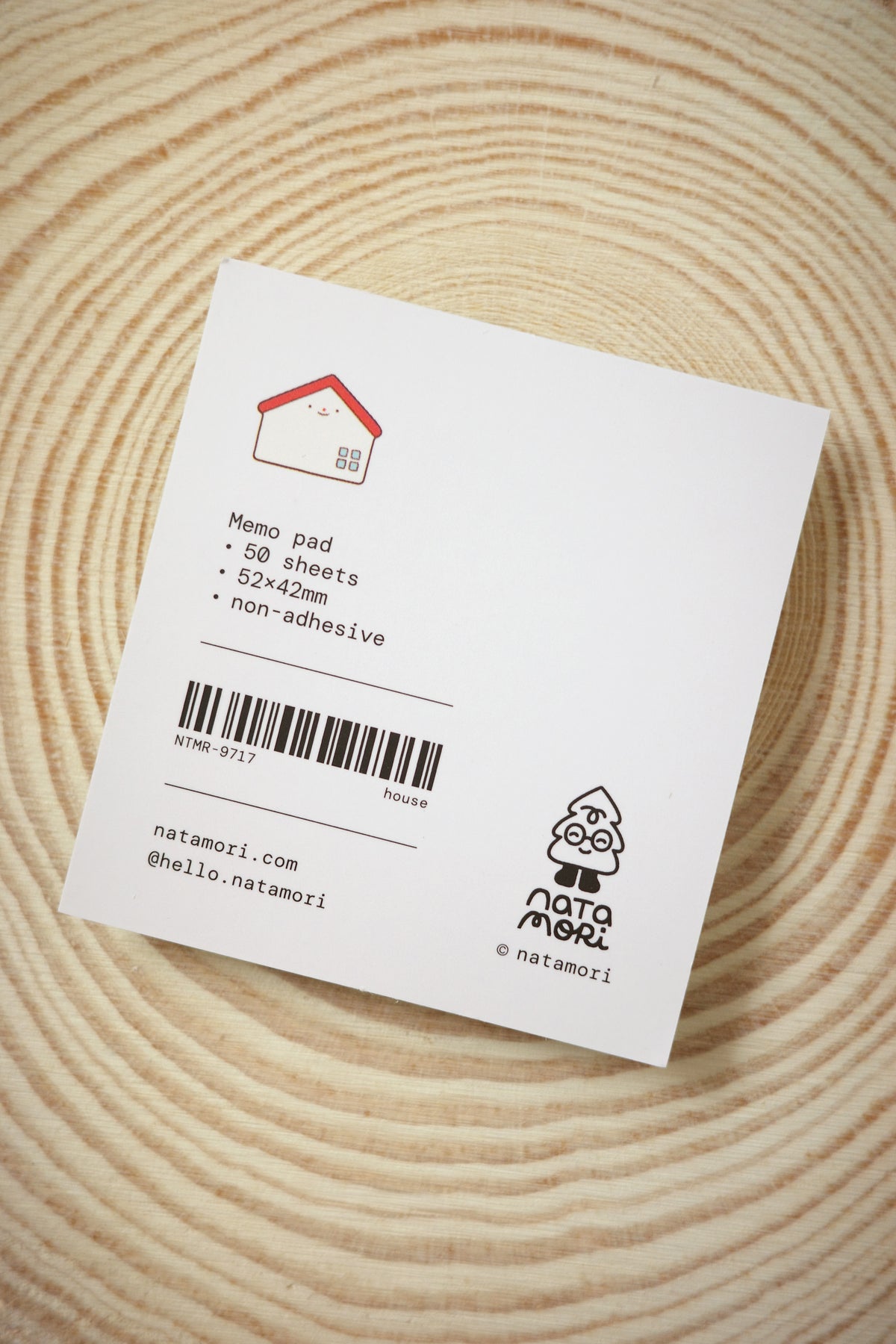 house • memo pad