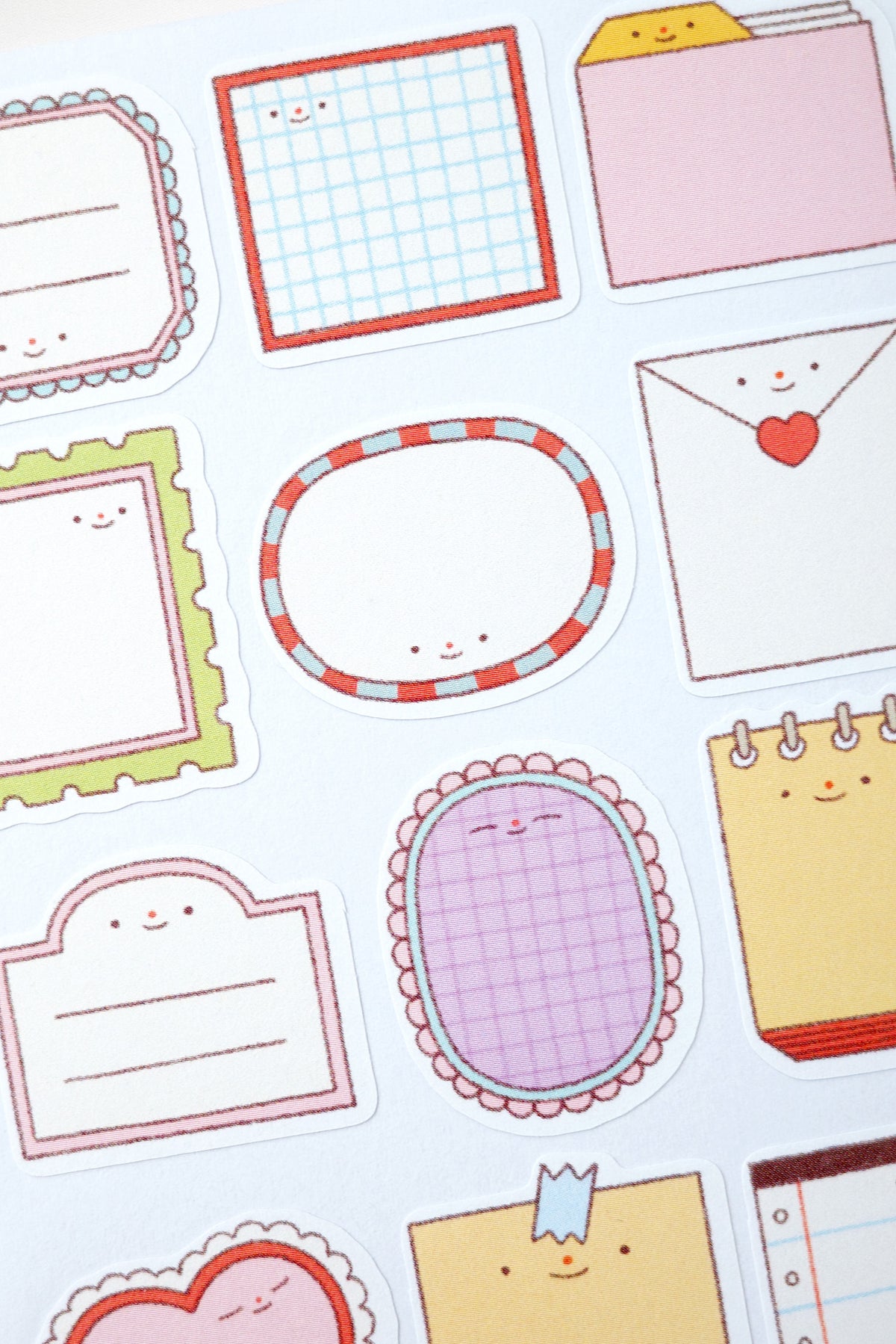 notes • writable sticker sheet
