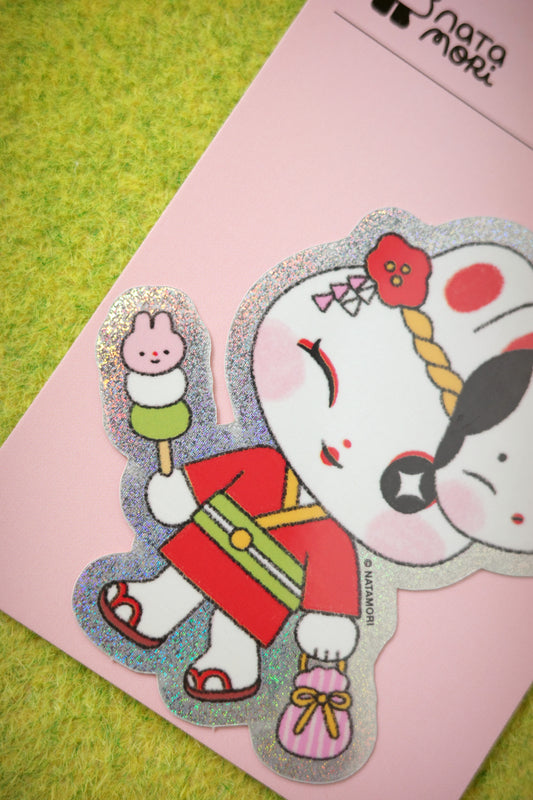 Bunny Yukata • Holo Single Sticker