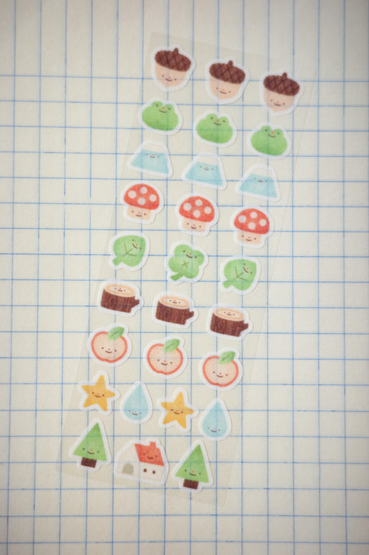 little forest • washi sticker sheet