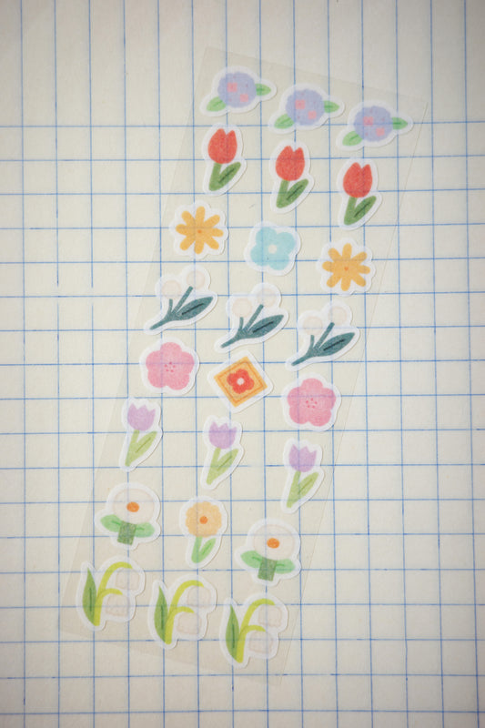 tiny flowers • washi sticker sheet