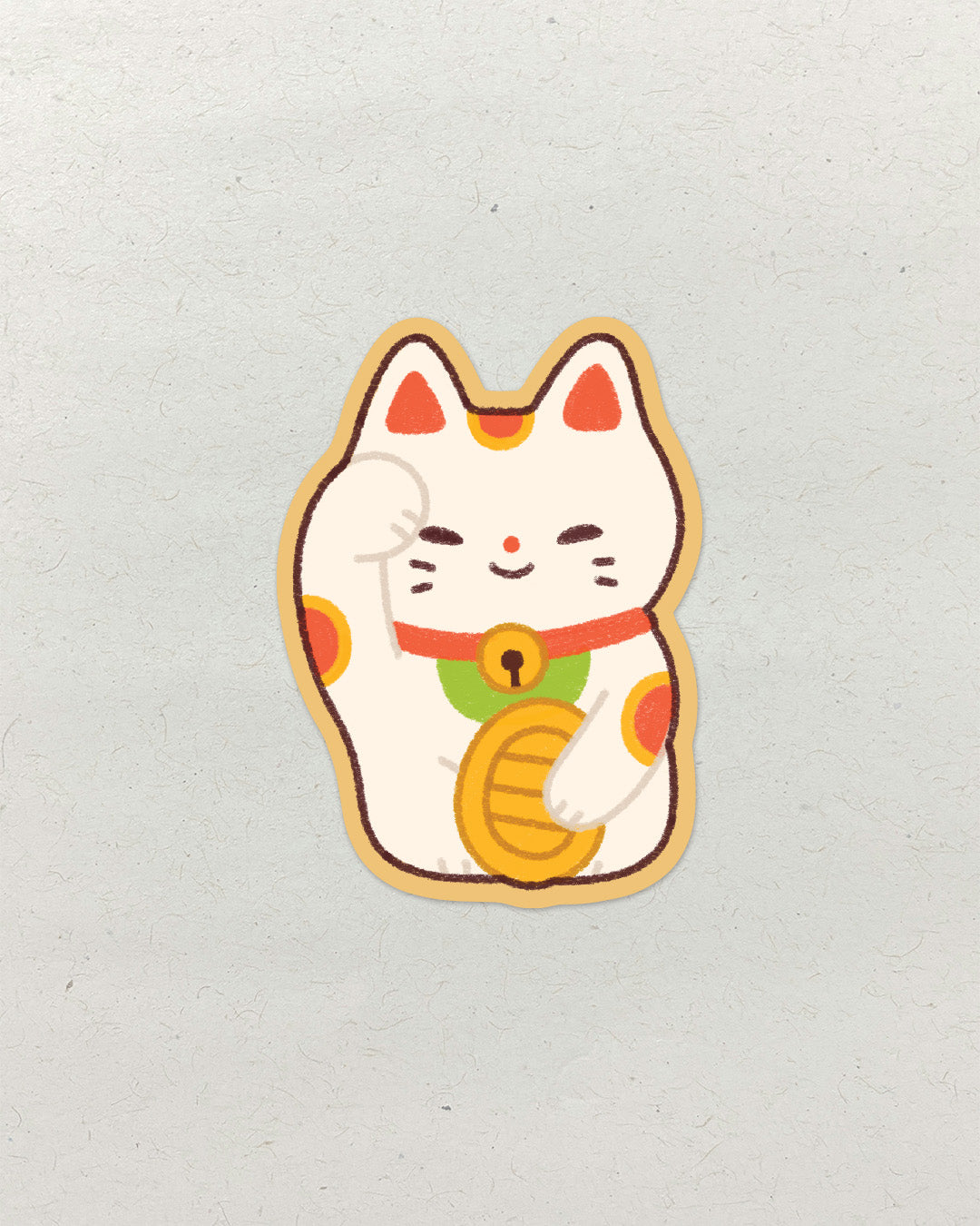 Lucky Cat • Single Kiss Cut Vinyl Sticker