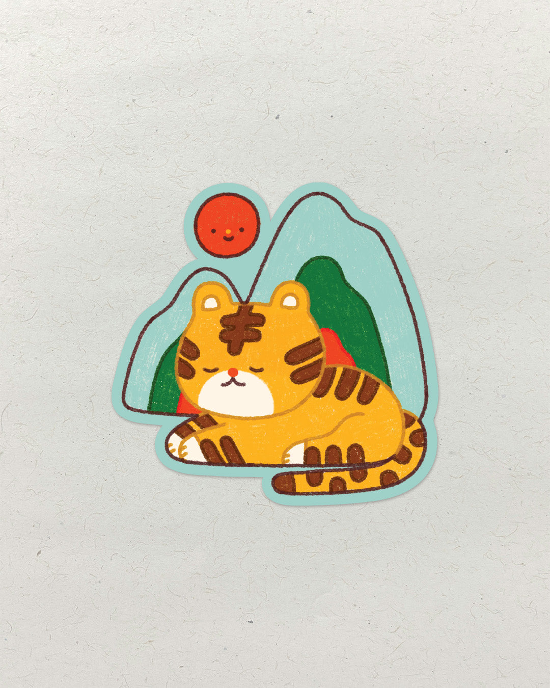 Mountain Tiger • Single Kiss Cut Vinyl Sticker
