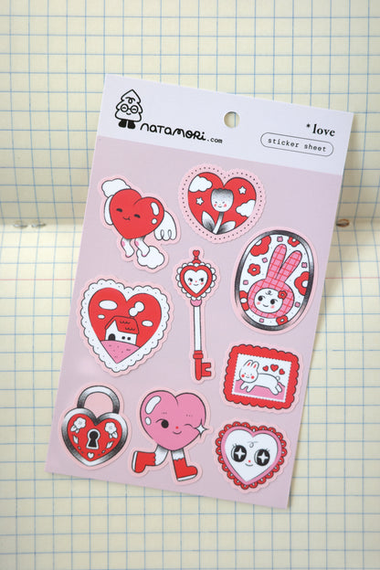 love • sticker sheet