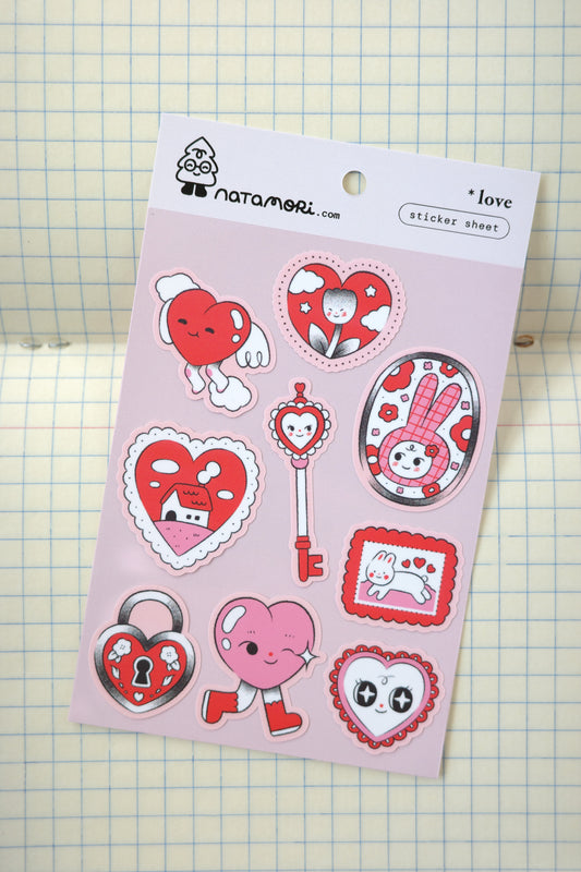 love • sticker sheet