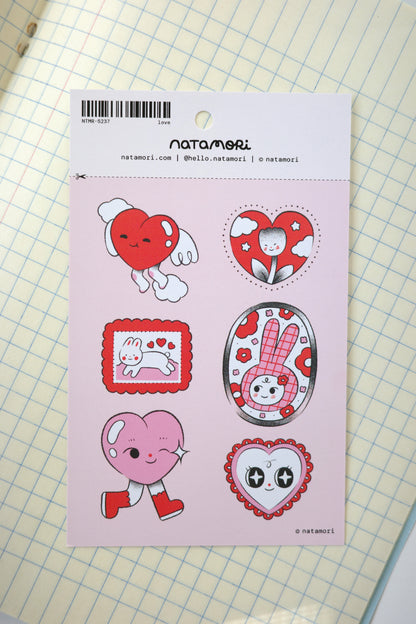 love • sticker sheet