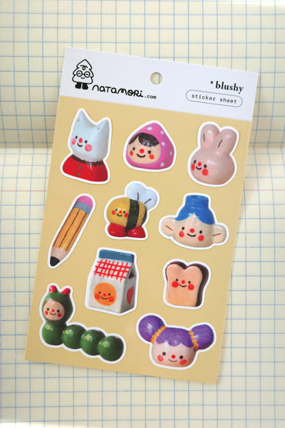 blushy • sticker sheet