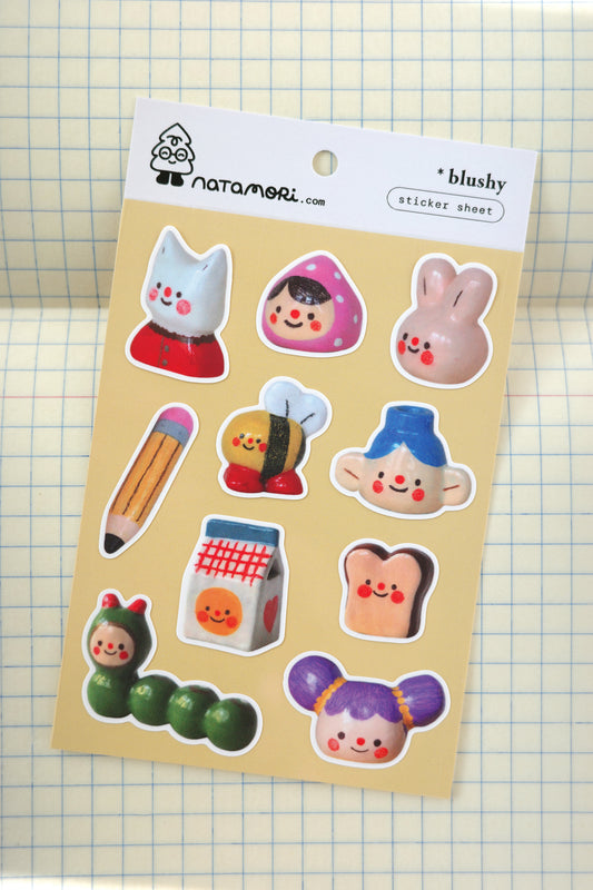 blushy • sticker sheet