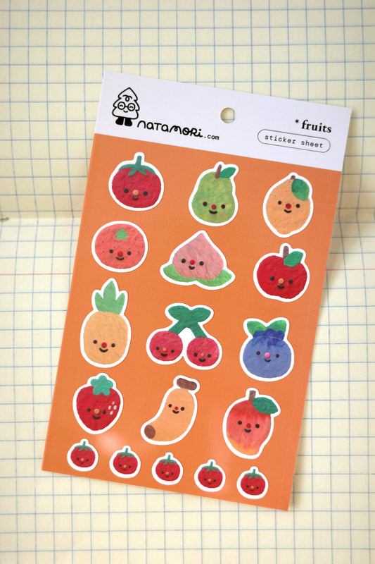 fruits • sticker sheet