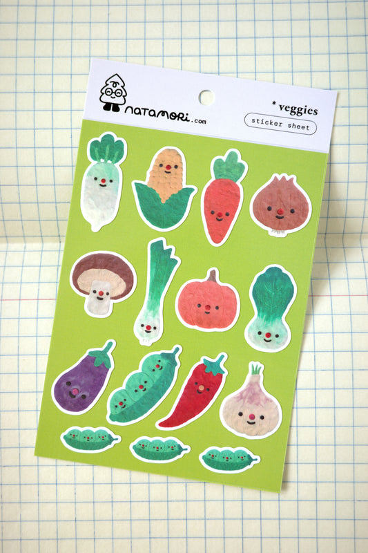 veggies • sticker sheet