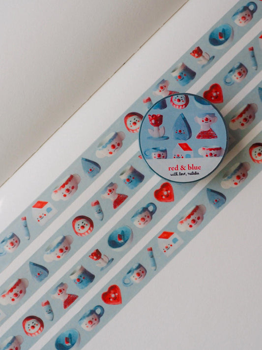 red & blue • washi tape