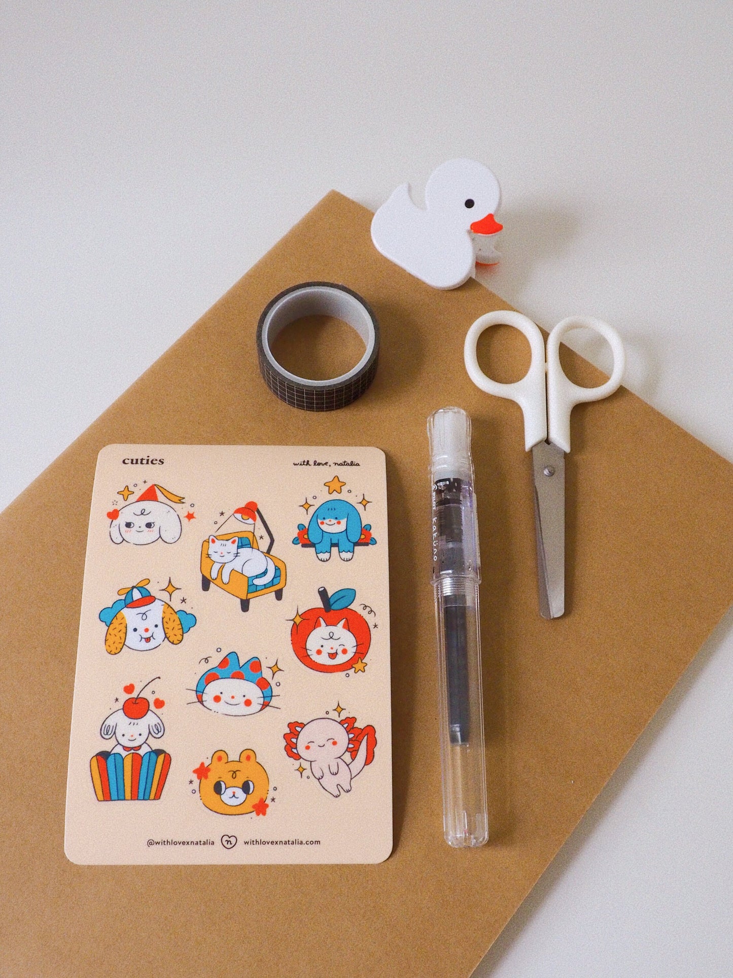 cuties • sticker sheet