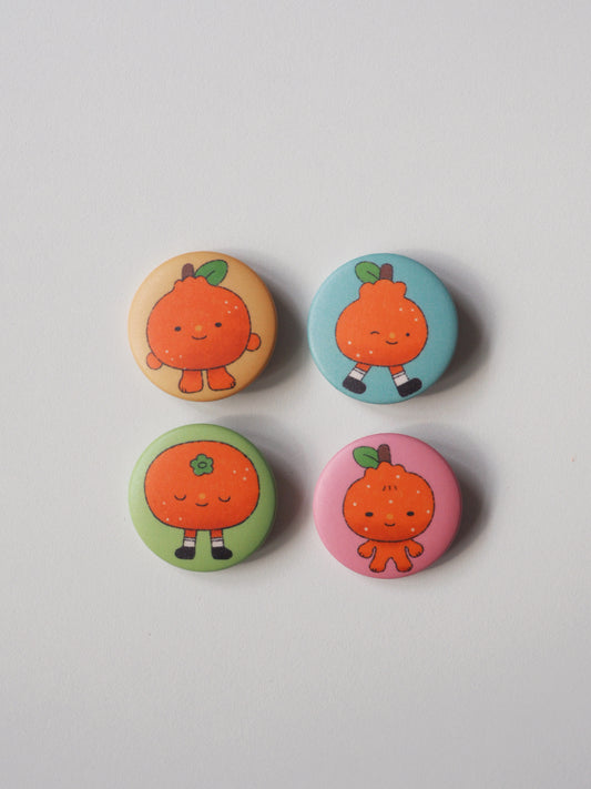 jeju oranges • mystery button pin