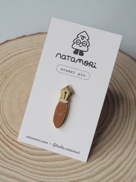 fountain pen • enamel pin