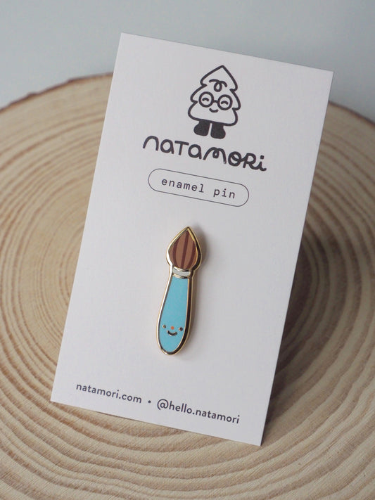 brush • enamel pin