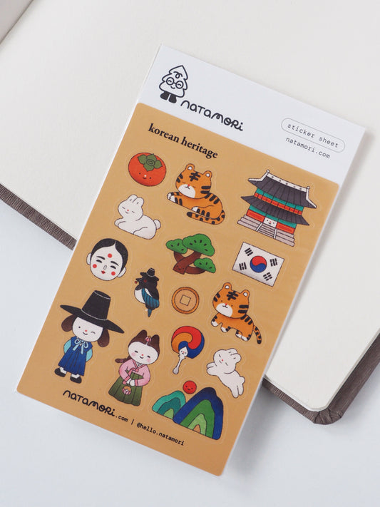 korean heritage • sticker sheet