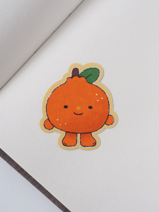 chubby orange • die cut sticker
