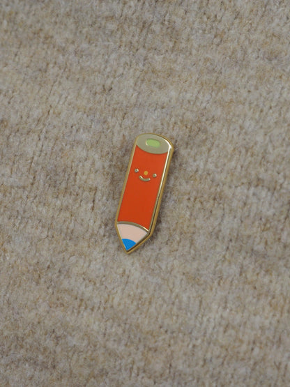 red pencil • enamel pin