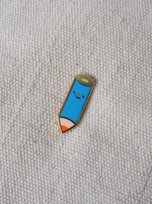 blue pencil • enamel pin