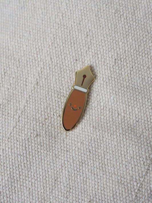 fountain pen • enamel pin
