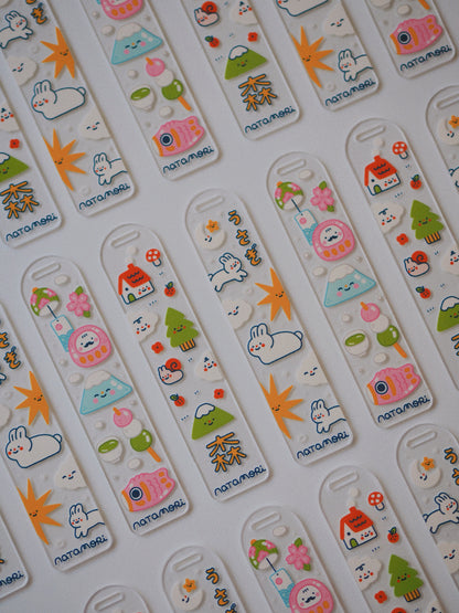 into the hills • acrylic bookmark