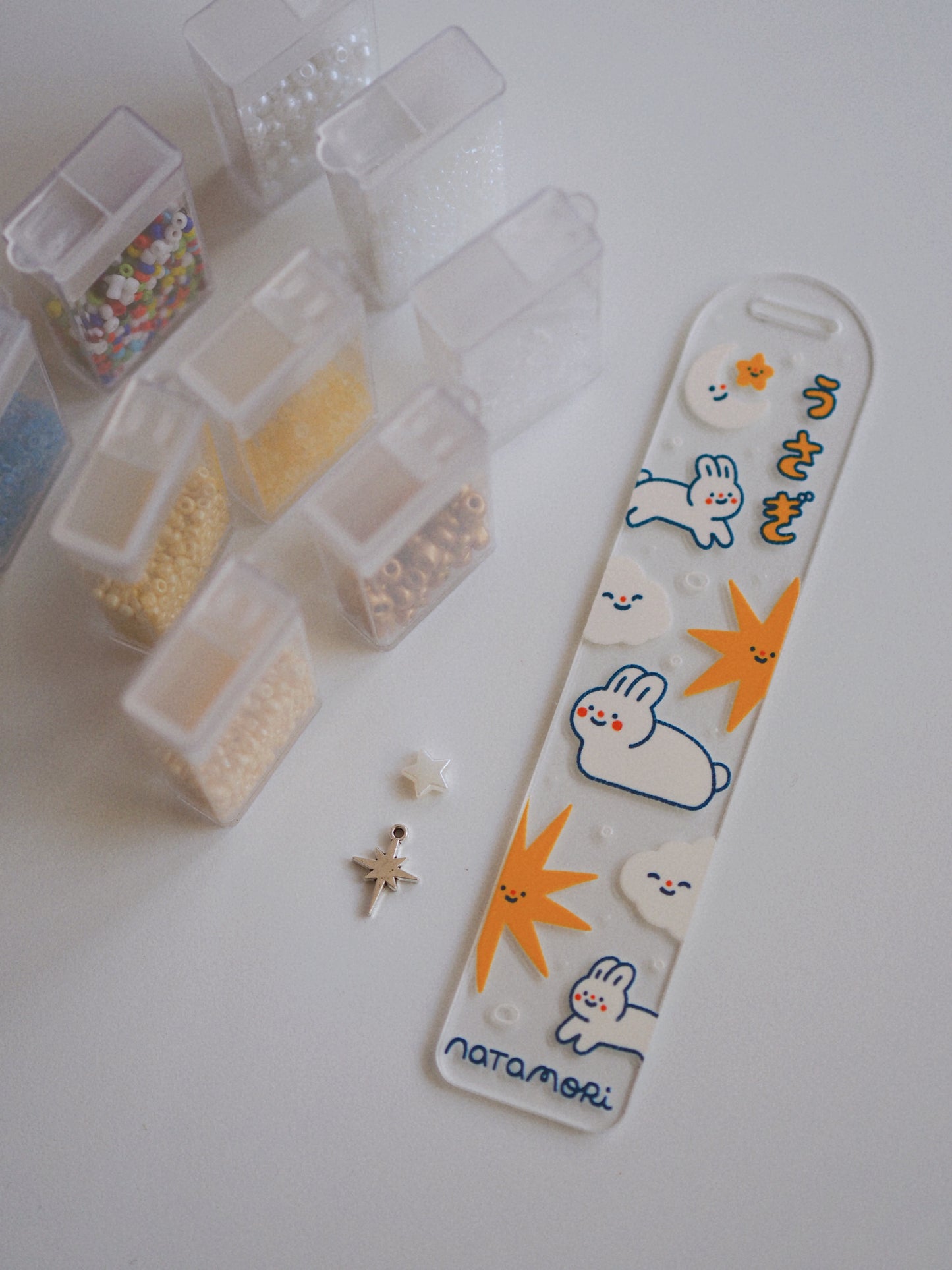 moon • acrylic bookmark